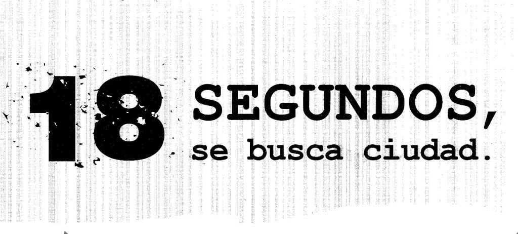 18 segundos, se busca&nbsp;ciudad